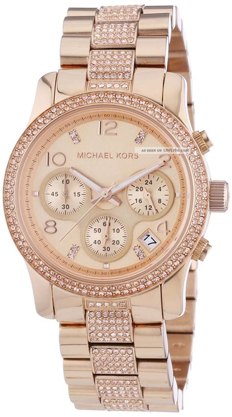 michael kors gold uhr damen|michael kors rose gold set.